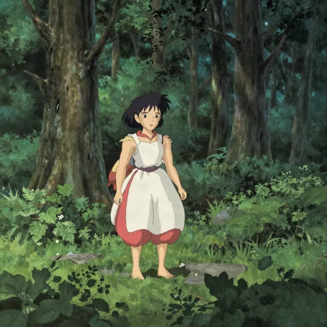 A forest spirit standing among tall trees. Replicate the artistic style of 'Princess… - Alibaba Z-Image Turbo