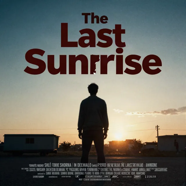 A movie poster for a fictional film titled "The Last Sunrise". Dramatic Hollywood design… - Alibaba Z-Image Turbo