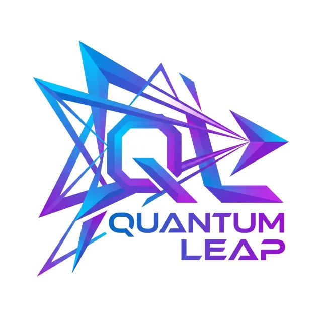 Abstract geometric logo for tech startup 'Quantum Leap', evoking connection & speed… - Google Nano Banana Pro