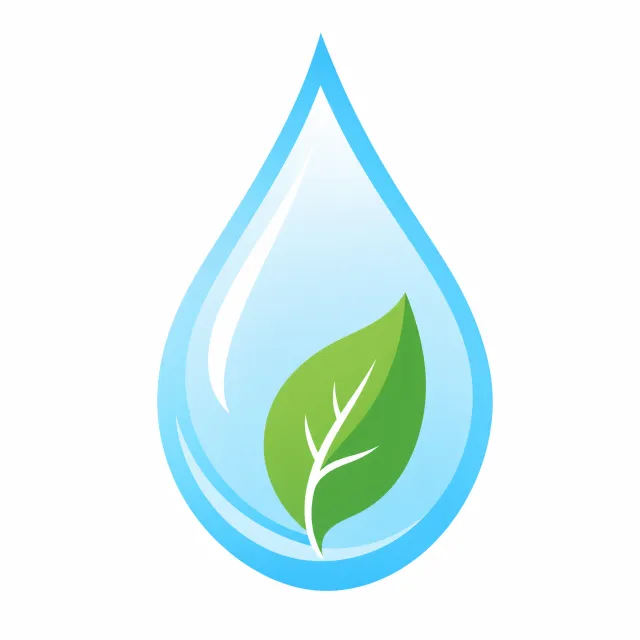 Visual element for an infographic about water conservation. Stylized water droplet icon… - OpenAI GPT Image 2