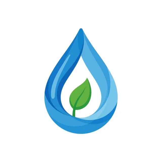 Visual element for an infographic about water conservation. Stylized water droplet icon… - XAI Grok Imagine