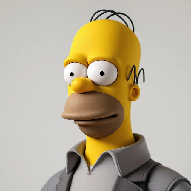 A famous cartoon character (e.g. Homer Simpson) rendered fully photorealistically as if a… - Black Forest Labs Flux 1.1 Pro Ultra