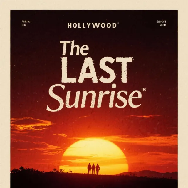 A movie poster for a fictional film titled "The Last Sunrise". Dramatic Hollywood design… - Bytedance Seedream 3.0