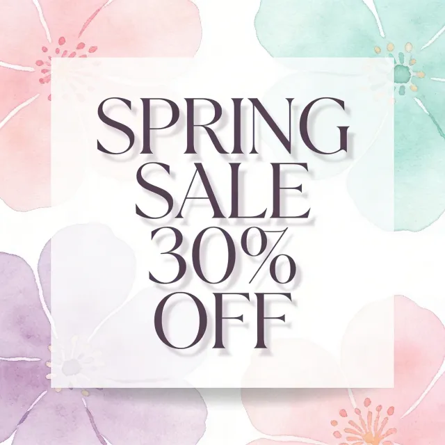 Instagram post graphic: 'SPRING SALE 30% OFF'. Floral background, pastel colors, elegant… - Bytedance Seedream 4.5