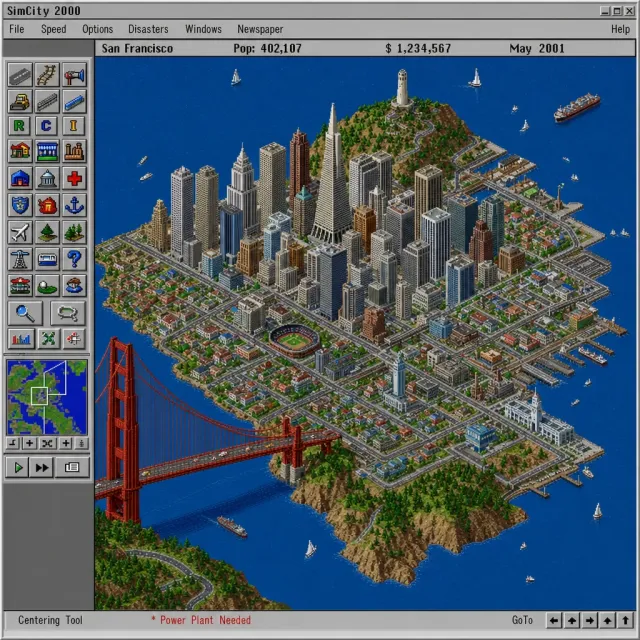 Pixel art cityscape of San Francisco in the iconic SimCity 2000 style, isometric view… - Takumi 1