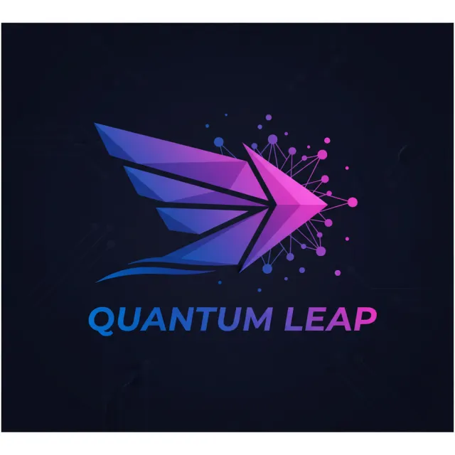 Abstract geometric logo for tech startup 'Quantum Leap', evoking connection & speed… - Google Nano Banana (2.5 Flash)