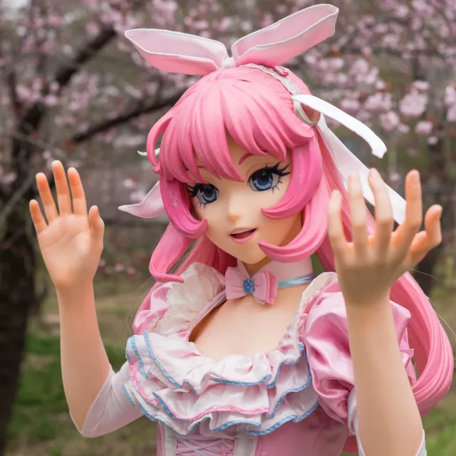 A magical girl character in a frilly dress, casting a spell (classic anime trope) - Ideogram V2
