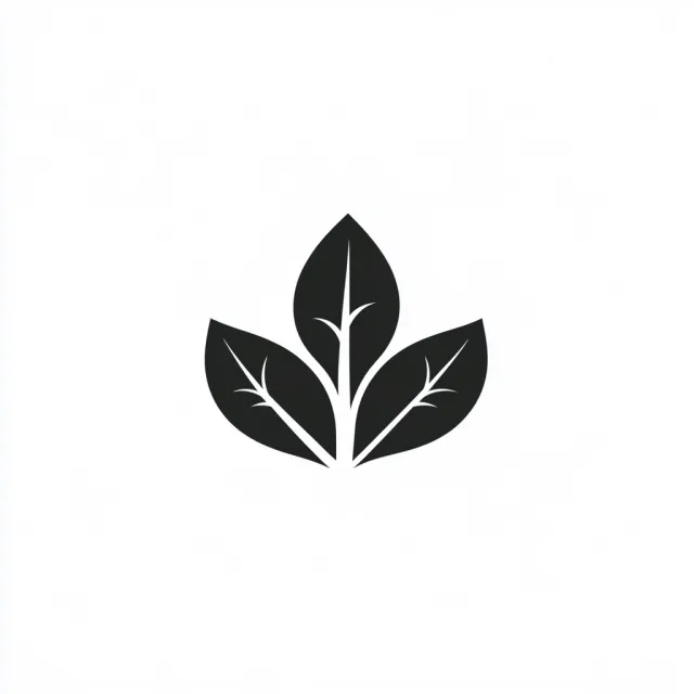Minimalist logo for a sustainable coffee brand 'Evergreen Brew', single leaf motif, clean lines, vector style, white background. 'Evergreen Brew' contained as text in logo - Midjourney V6.1