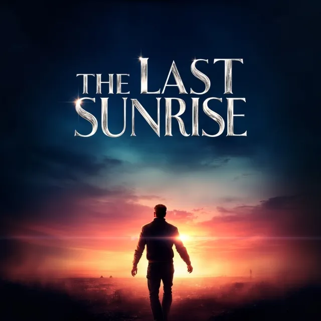 A movie poster for a fictional film titled "The Last Sunrise". Dramatic Hollywood design… - MiniMax Image-01